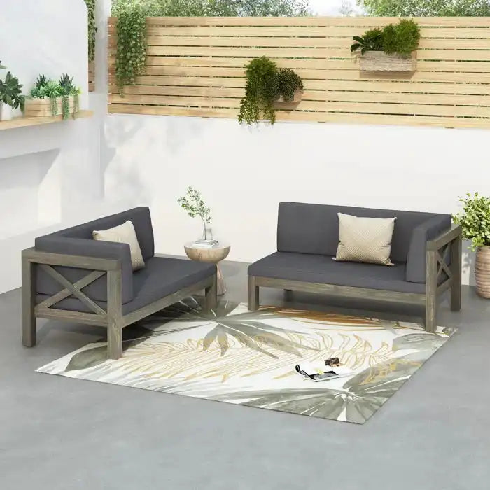 Brava - X Back Corner Bench