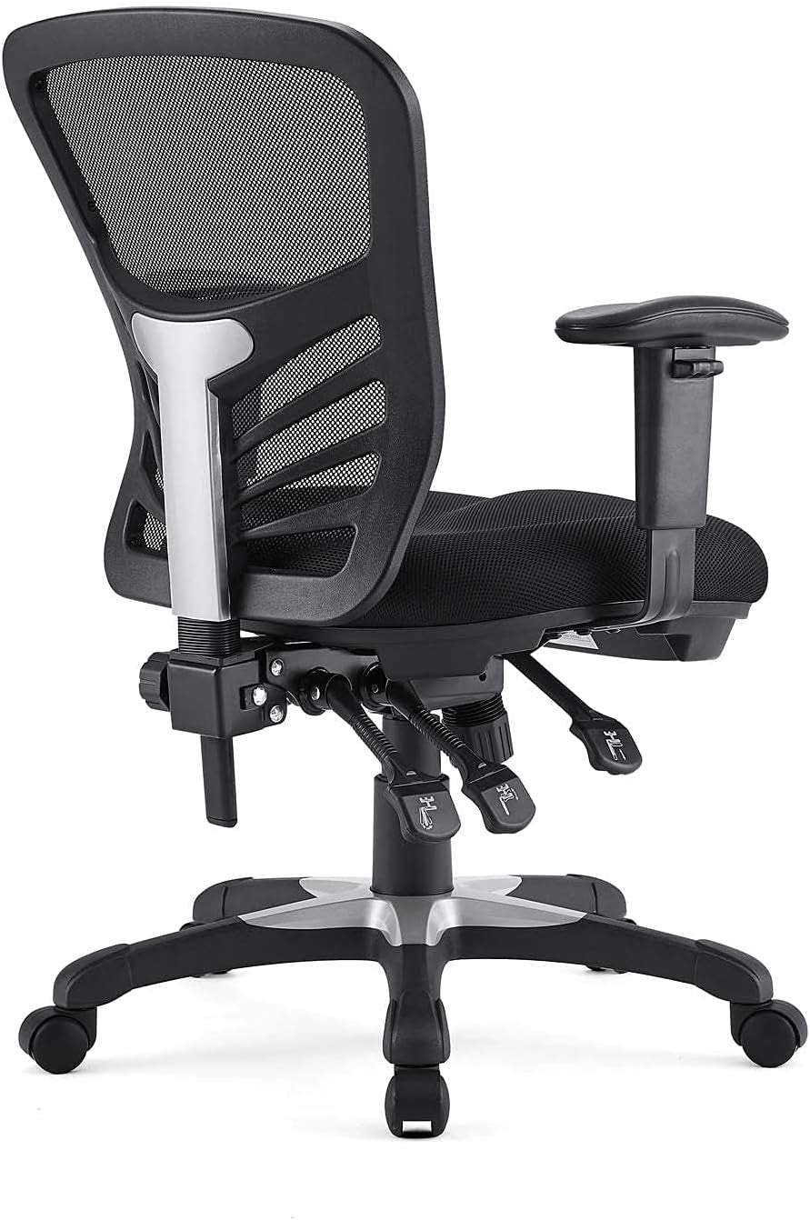 Articulate Ergonomic Mesh Office Chair Black Lumbar Support