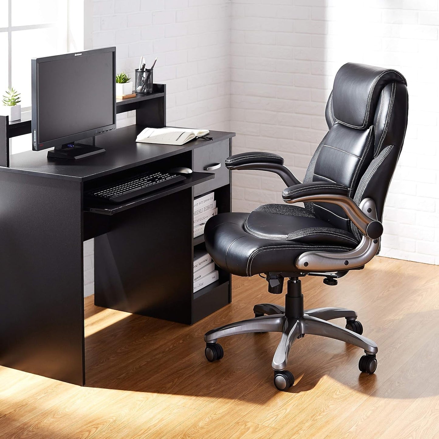 Ergonomic High Back Office Chair Black With Lumbar Support