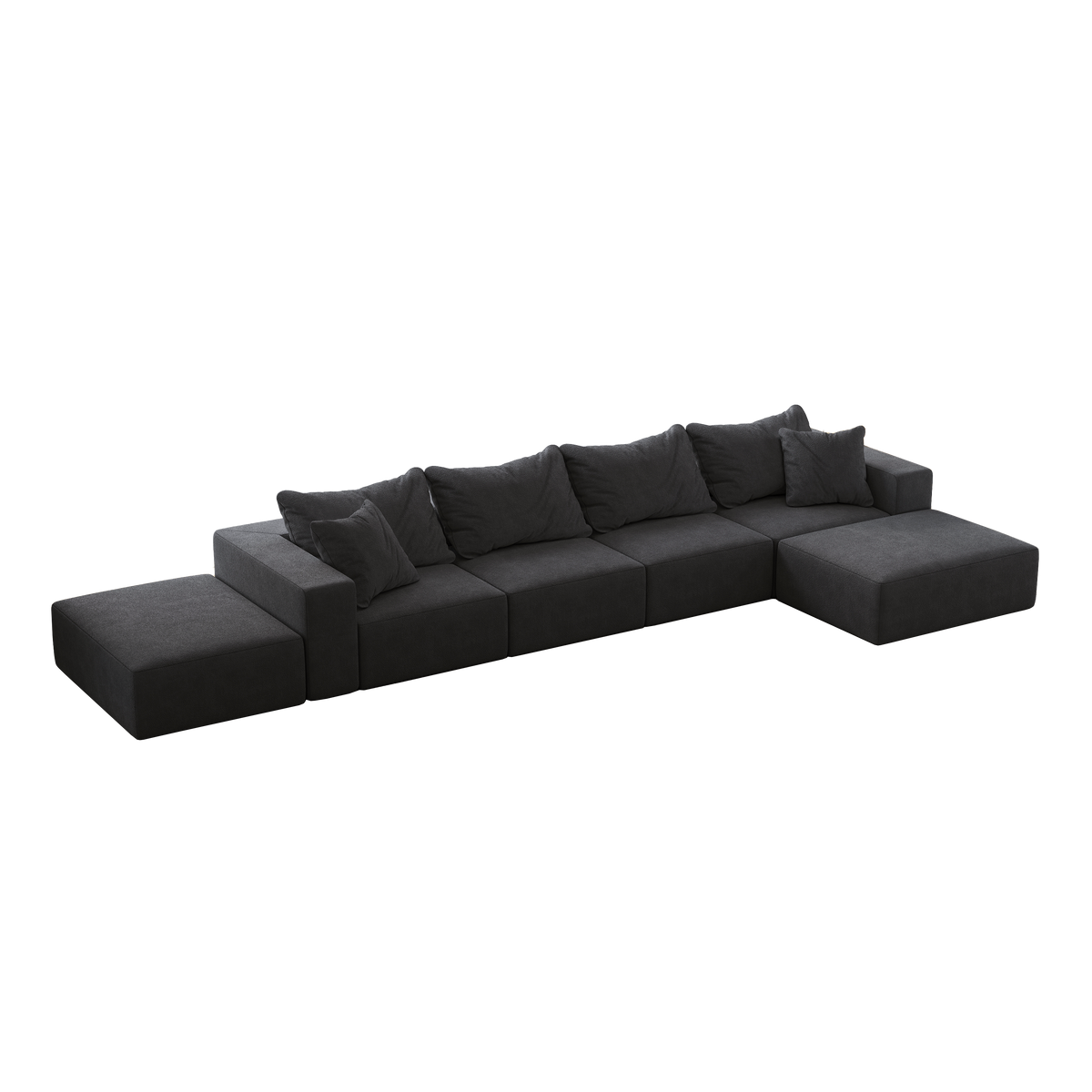 Oversized Sponge Cloud Sofa - Modern Upholstered Sectional Couch