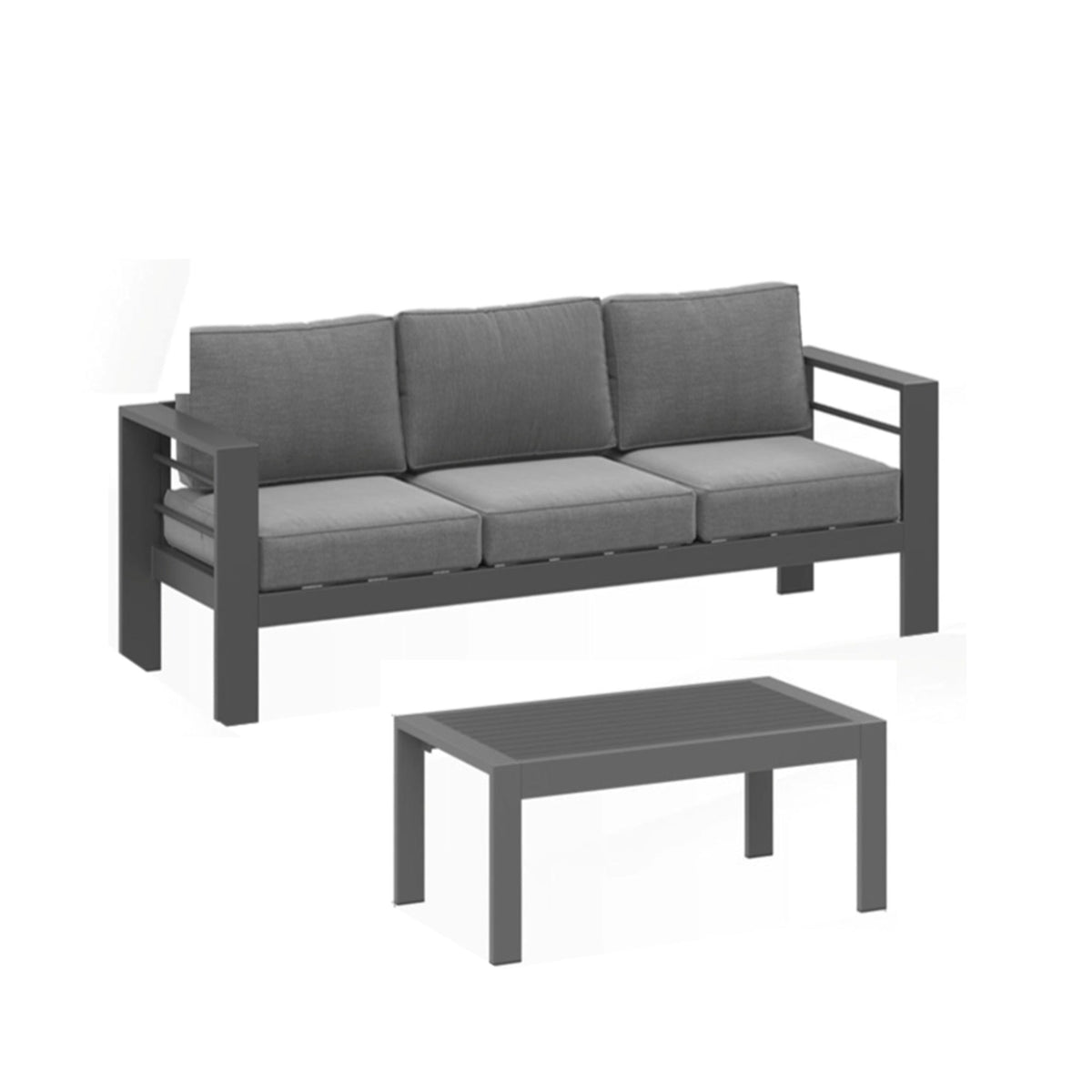 2 Pieces Outdoor Patio Set