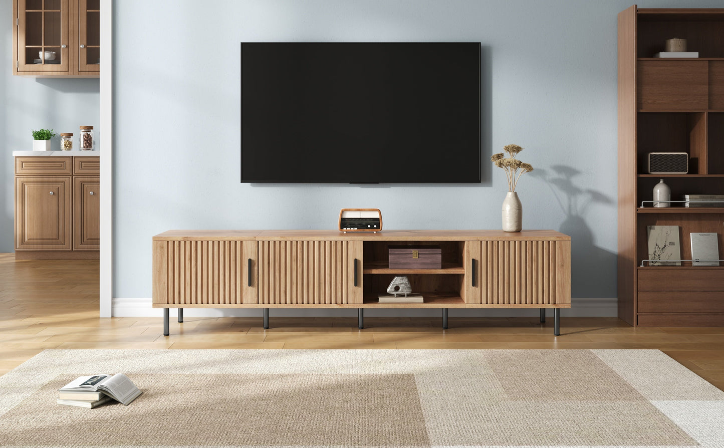 78 Inch Modern TV Stand for TVs up to 85"