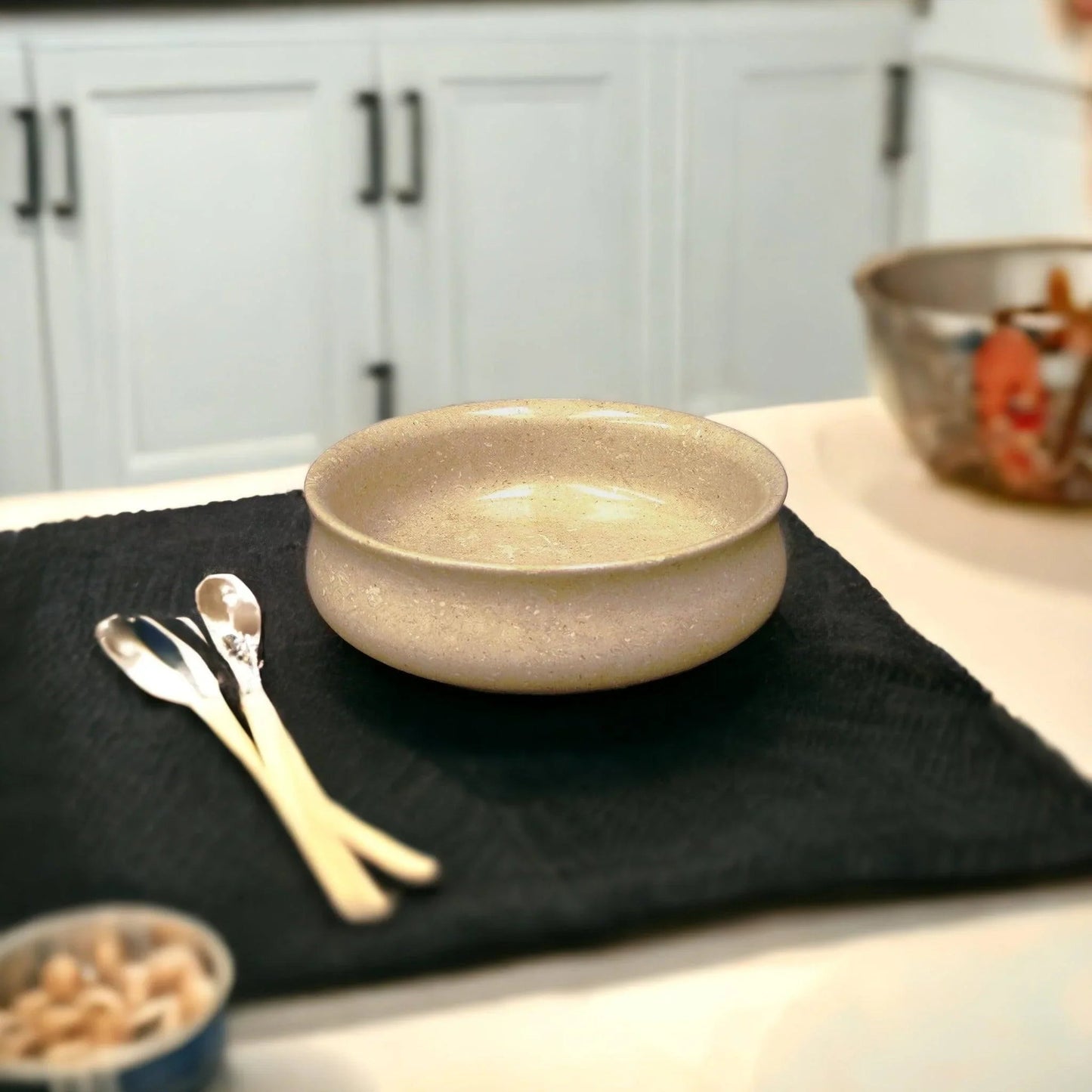Decorative Bowl of Sahara Beige Marble