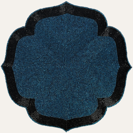 Beaded Placemats – 14 Inch Heat Resistant Dining Table Mats | Elegant Handmade Design