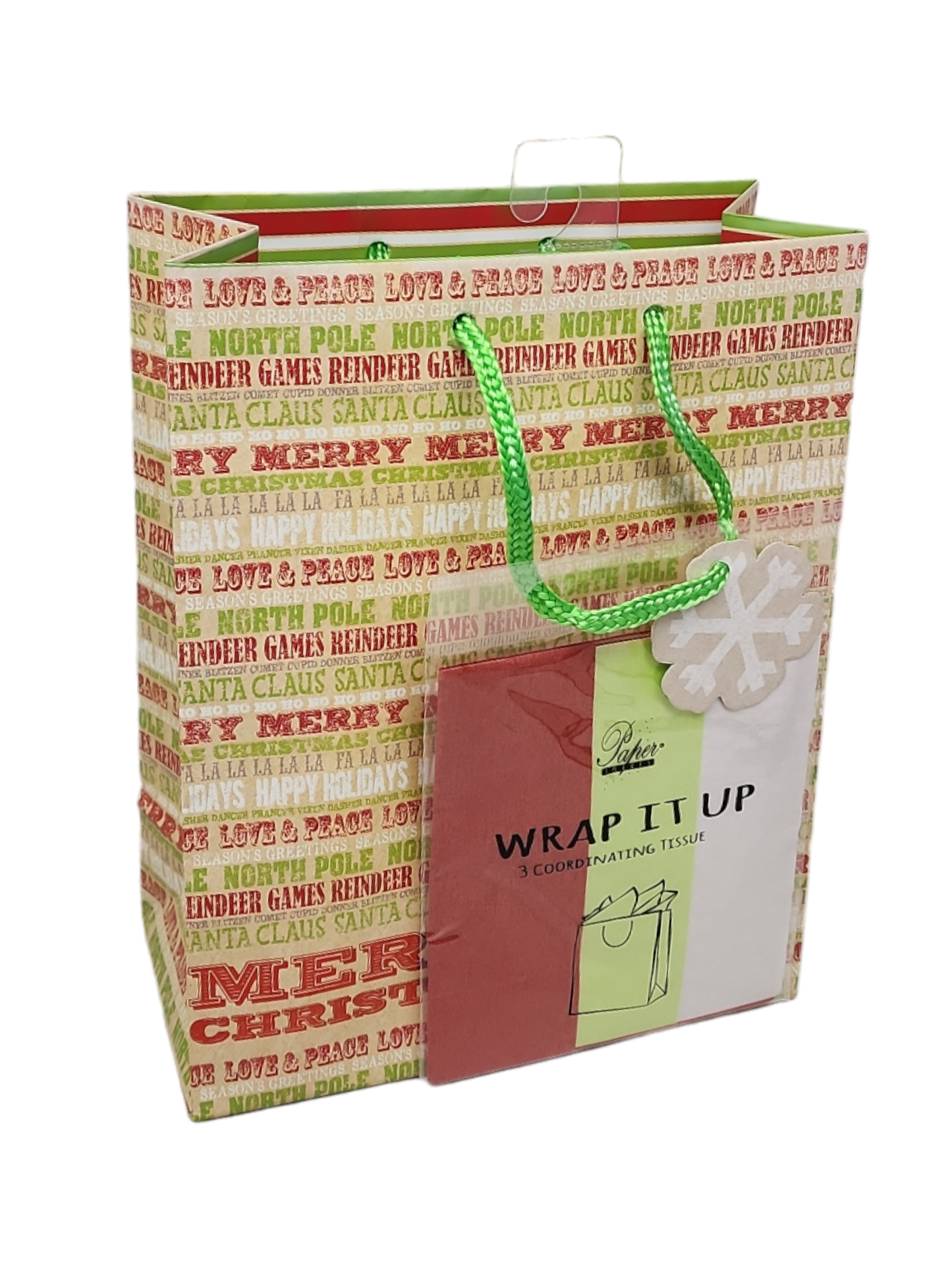 Medium Gift Bag With Tissue - Merry Christmas #1