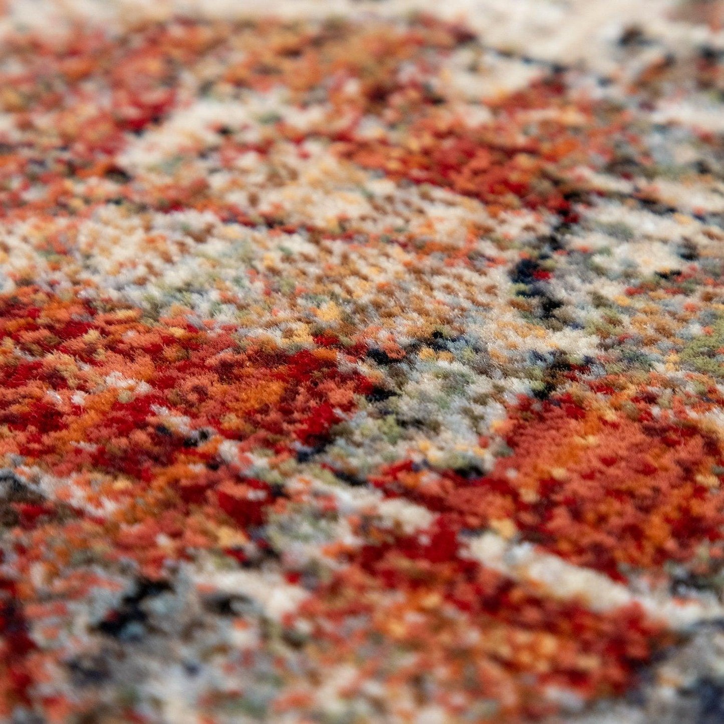 Living Room Rug Senna Industrial Look - Colourful