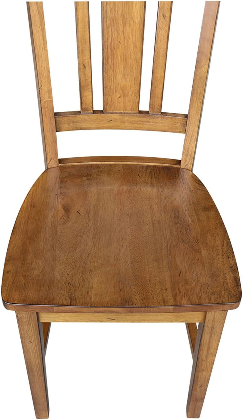 International Concepts San Remo Pecan Parawood Dining Chair