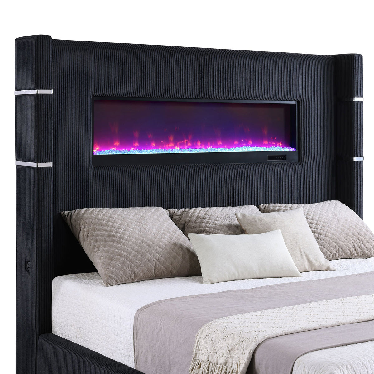 Judah Wingback Panel Bed