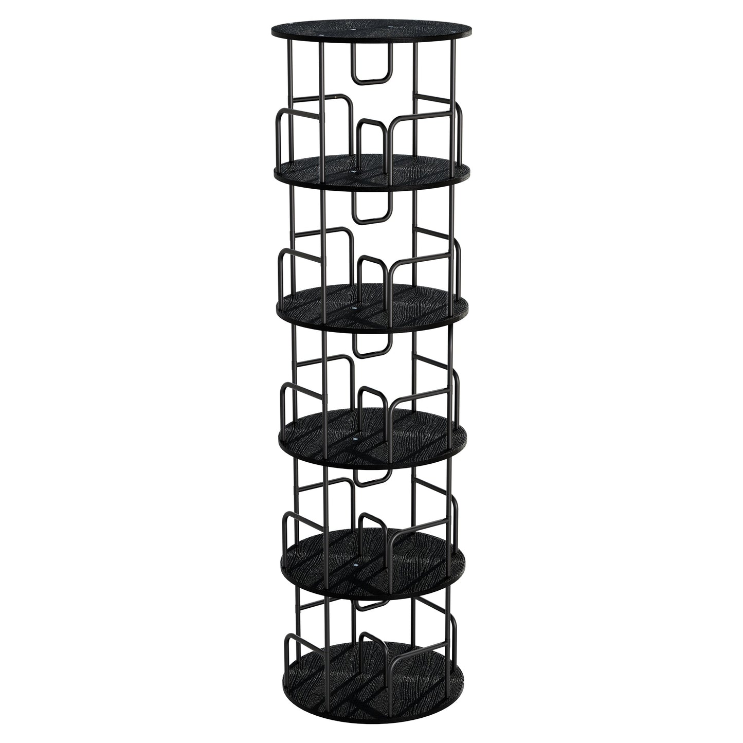 Rotating Bookshelf Tower - 5 Tier
