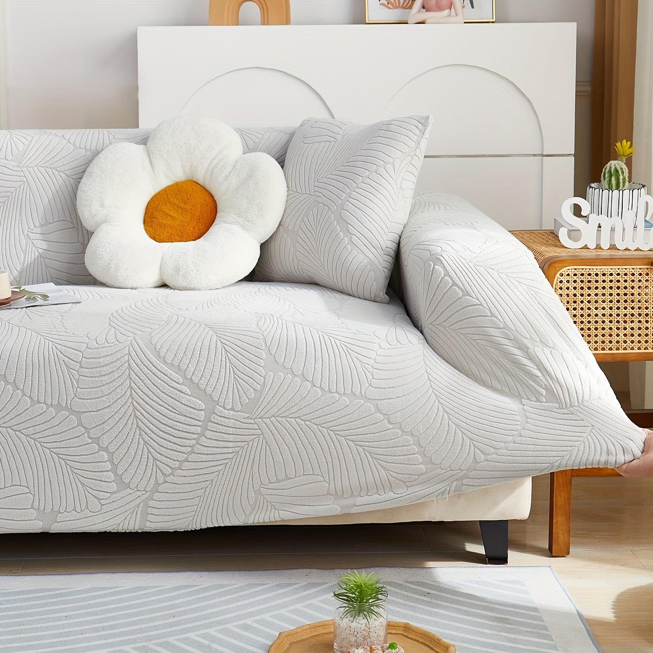 Premium Stretch Gray Couch Cover | Durable, Non-Slip & Versatile