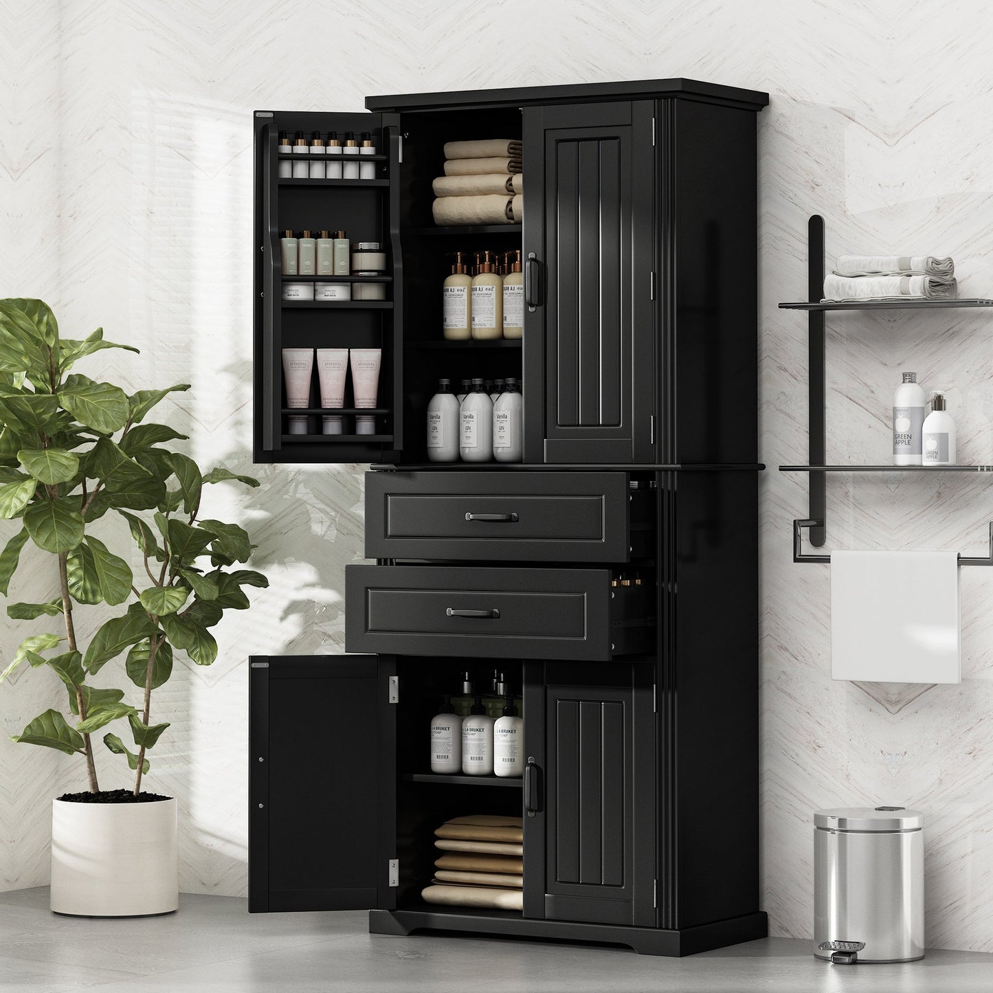 Storage Cabinet with Multi-Functional Storage Space