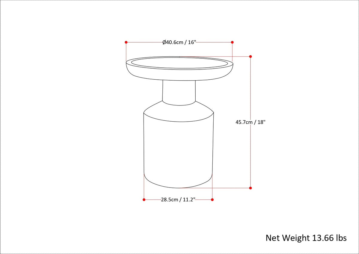 Haynes Solid Mango Accent Table