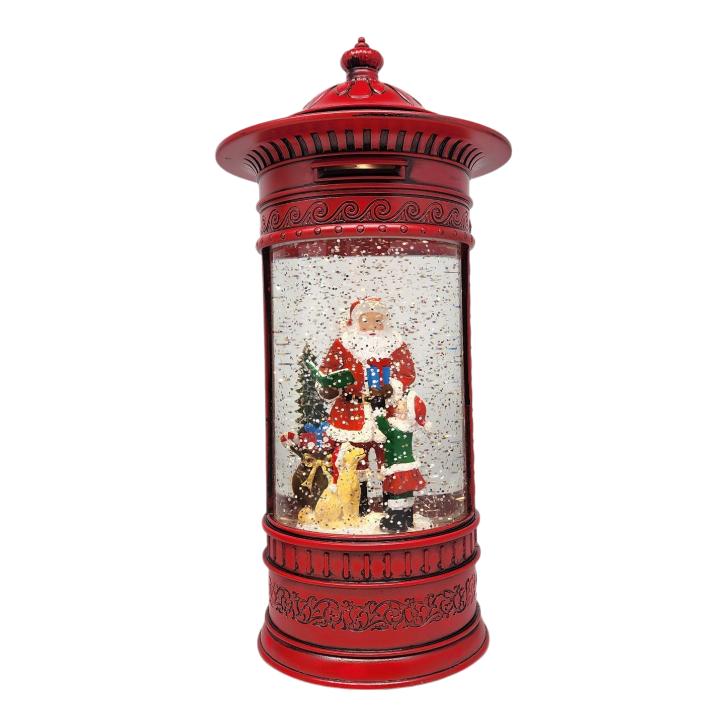 Magical Santa WaterGlobe Vintage Mailbox