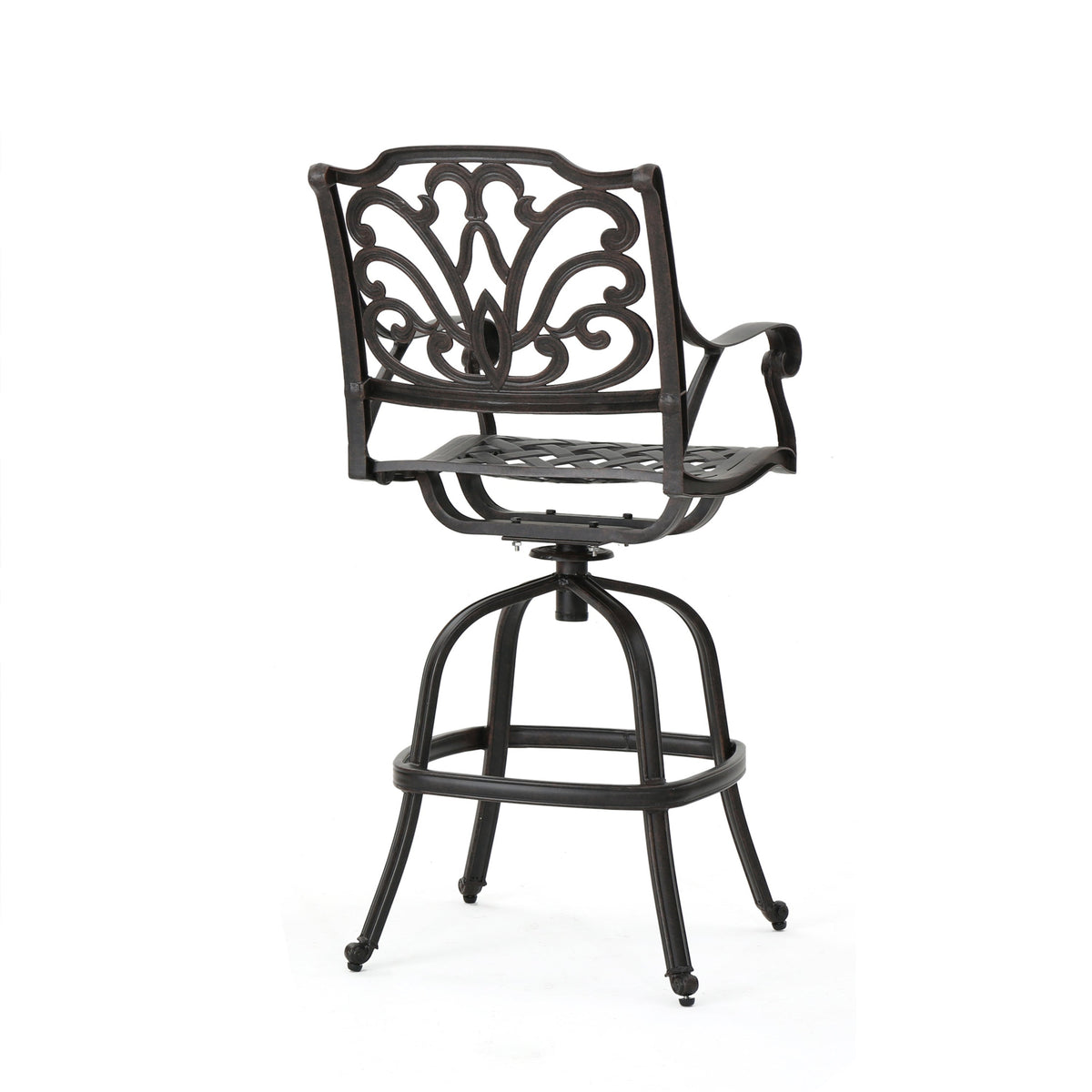Cast Aluminium Swivel Bar Stool
