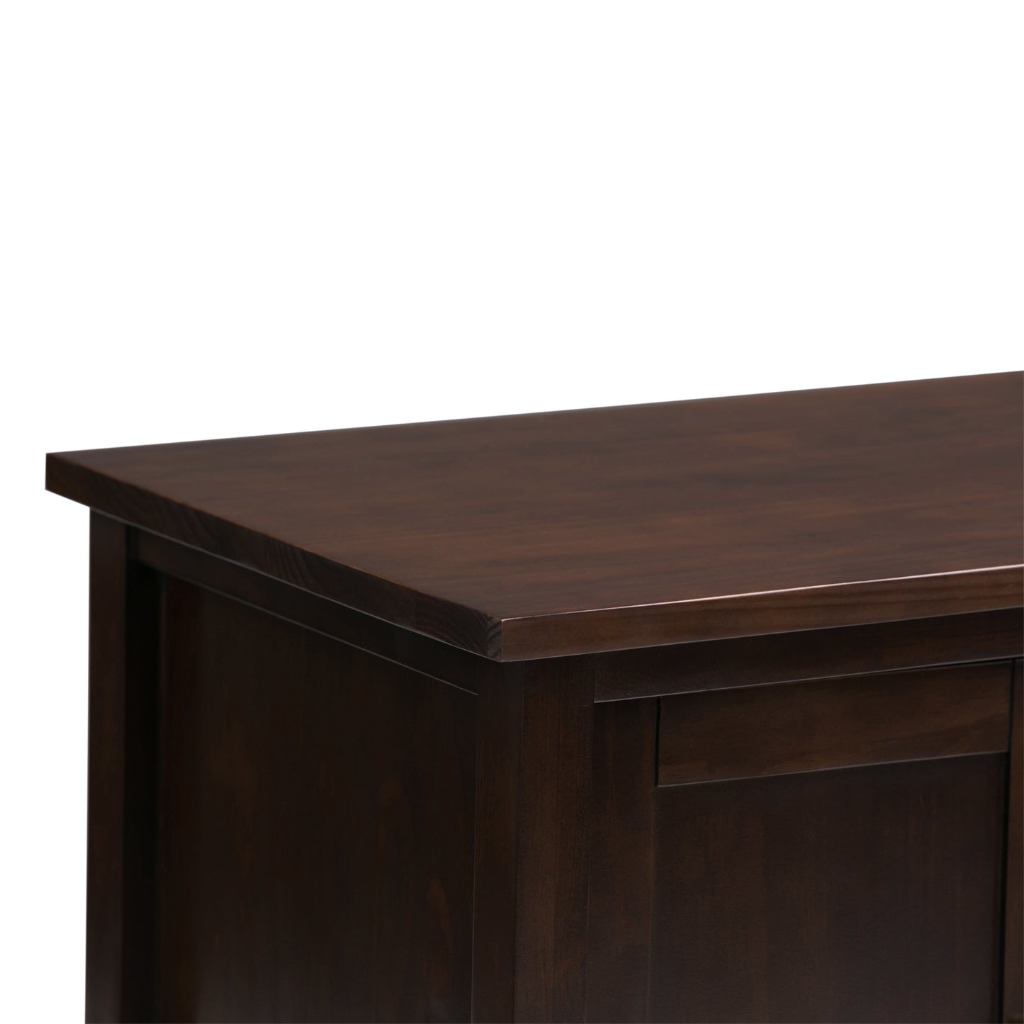 Warm Shaker 47 Inch Wide Solid Wood TV Stand in Tobacco