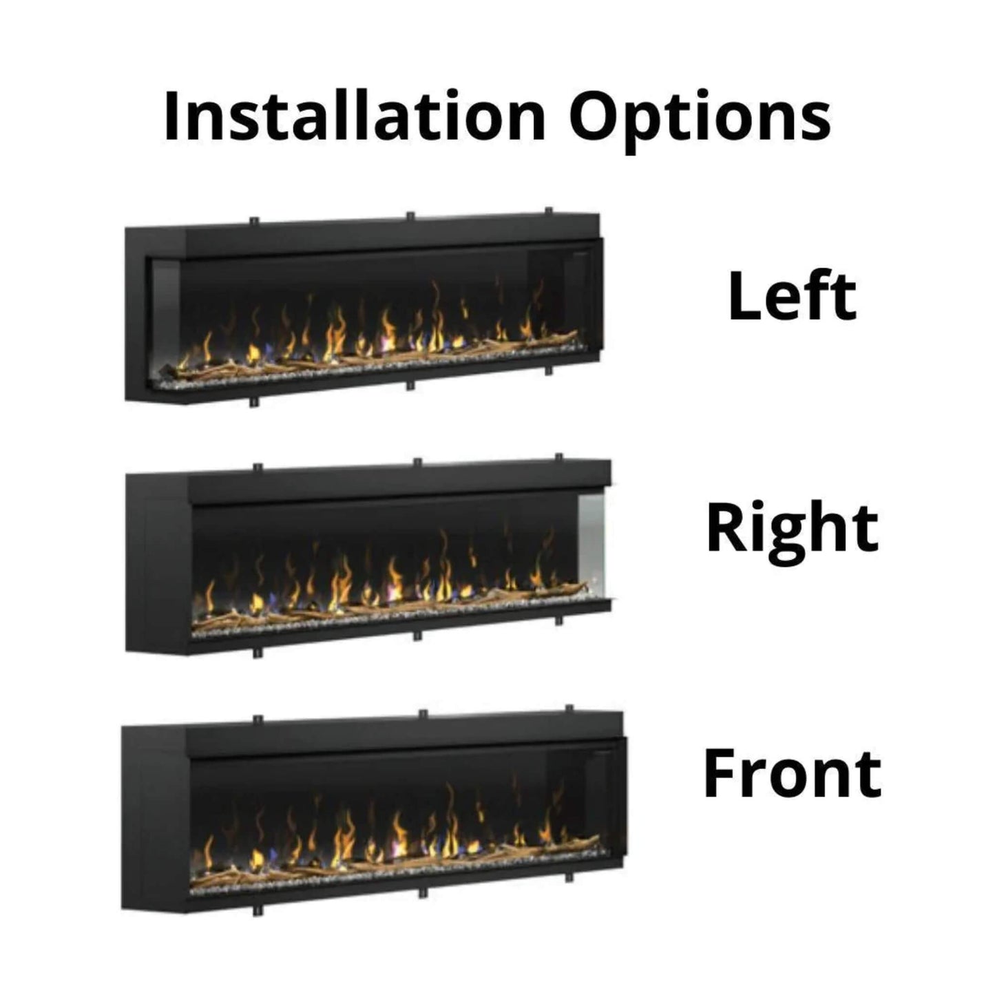 Dimplex IgniteXL Bold 60" Built-In Linear Modern Electric Fireplace With Multi Colored Flames [XLF6017-XD] (SAK90413)