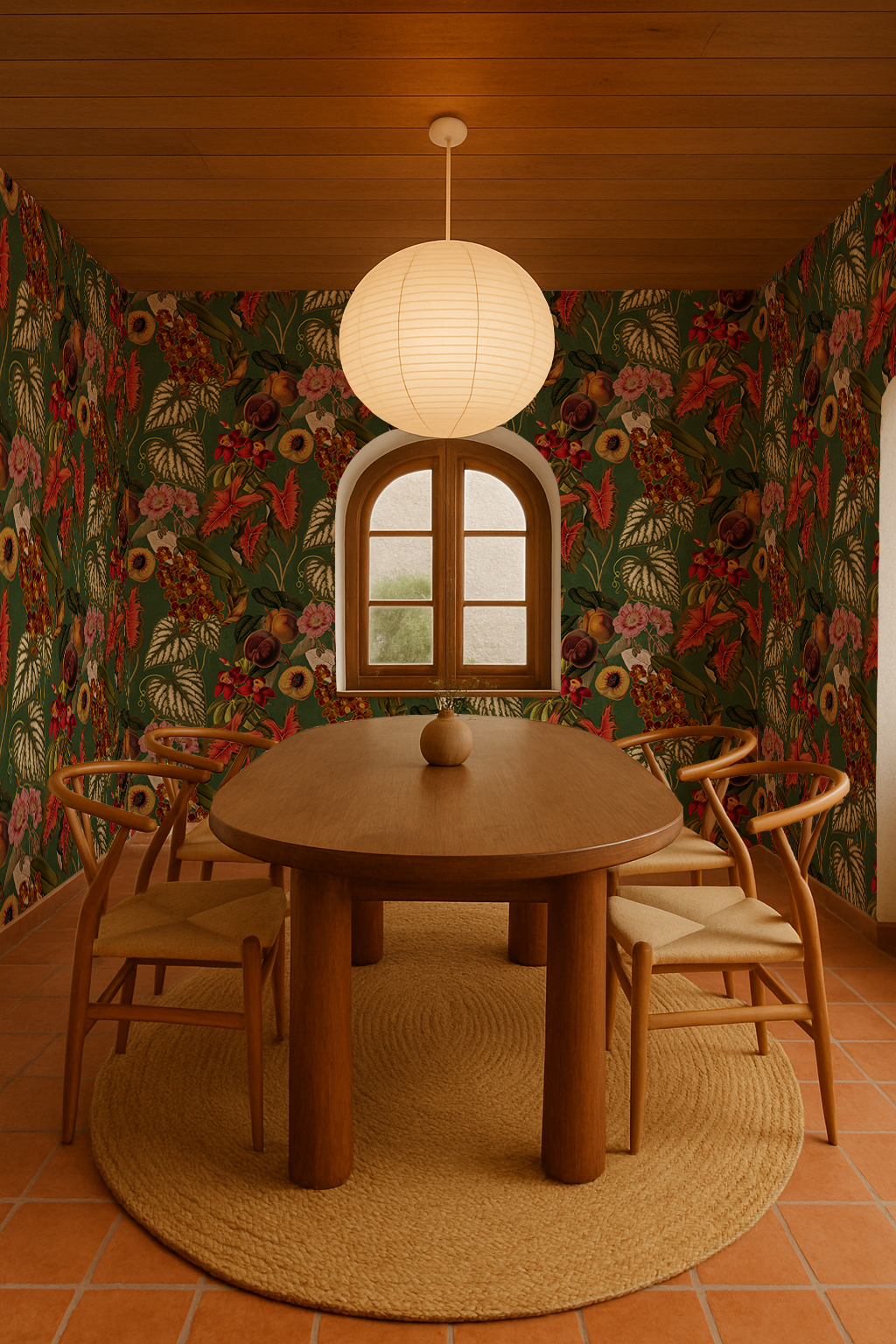 Cali Tropicale Wallpaper, green