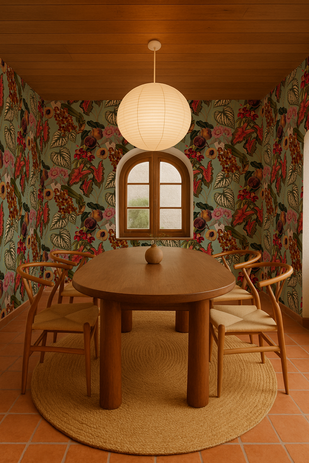 Cali Tropicale Wallpaper, mint