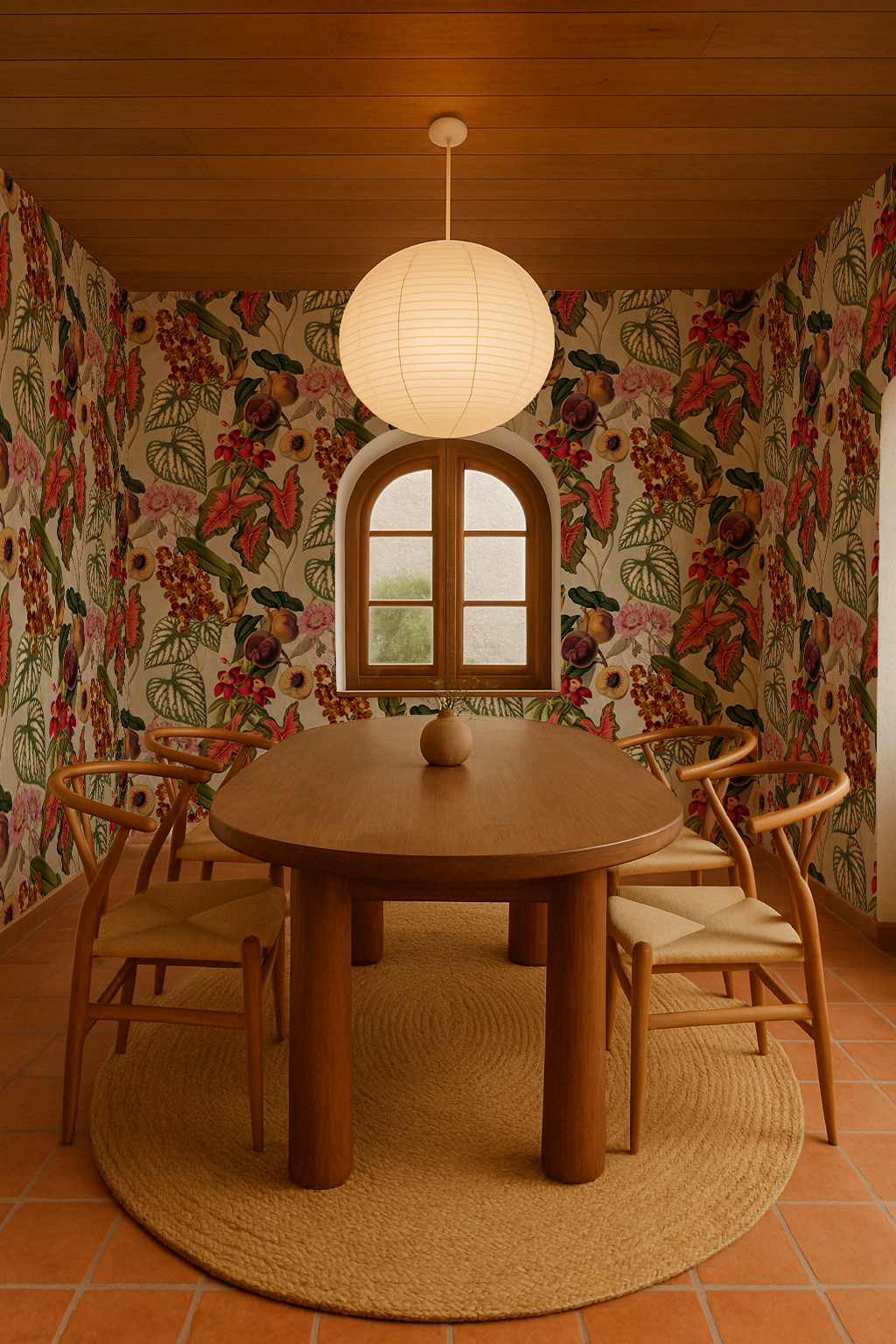 Cali Tropicale Wallpaper, taupe