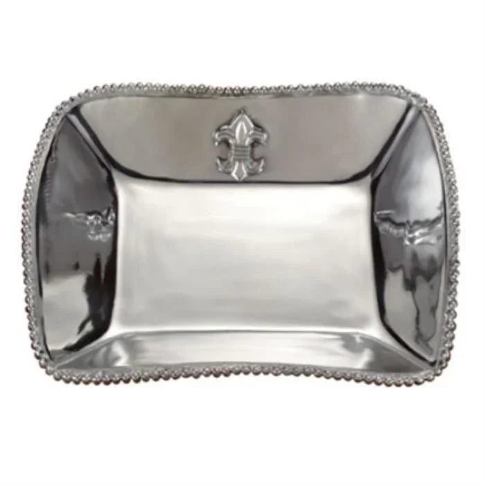 Dinner Bowl  in Fleur de Lis Design