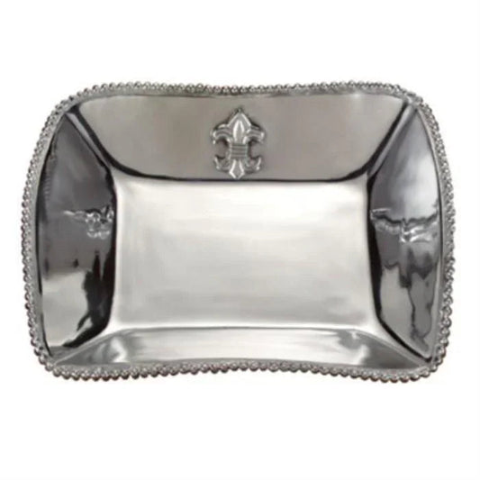 Dinner Bowl  in Fleur de Lis Design