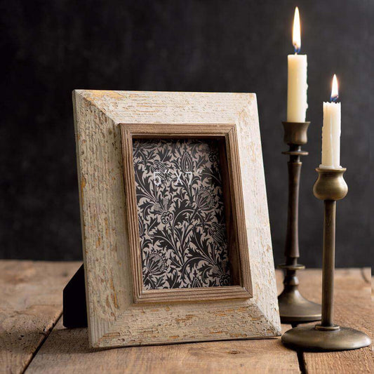 Vintage Distressed Rustic Wood Photo Frame