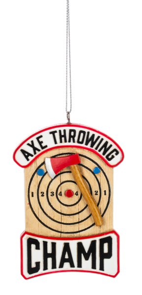 Axe Throwing Ornament