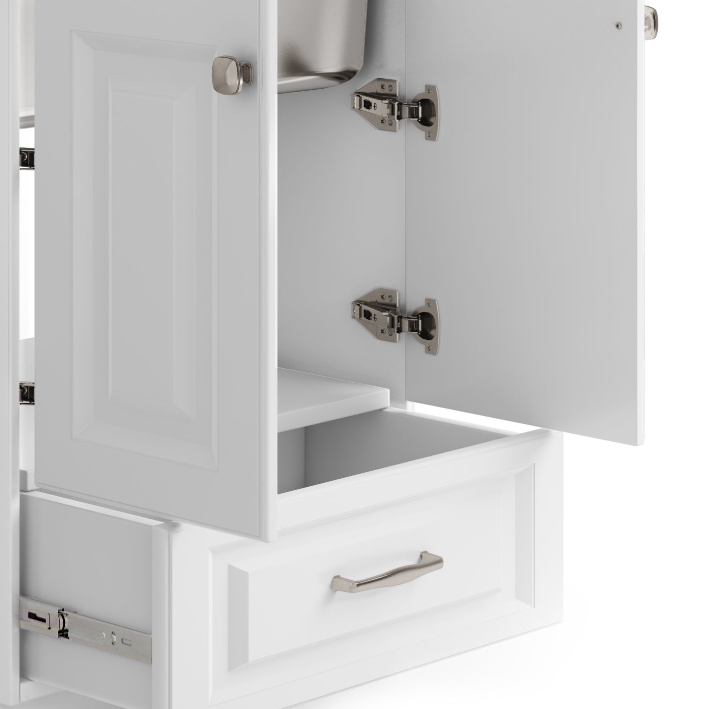 Lawrence 24" Laundry Cabinet with Faucet and Stainless Steel Sink