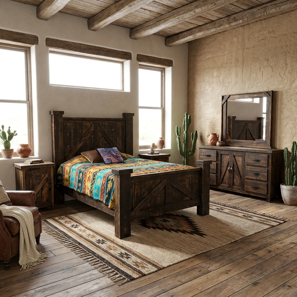 Rancho Rustic Bedroom Set