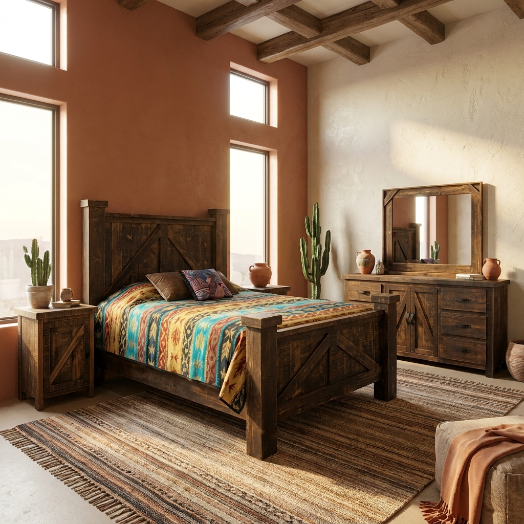 Rancho Rustic Bedroom Set