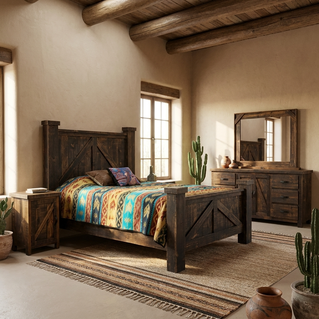 Rancho Rustic Bedroom Set