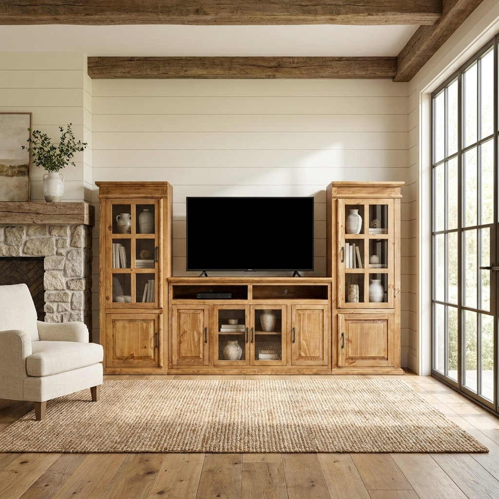 Santa Rita Rustic Entertainment Center