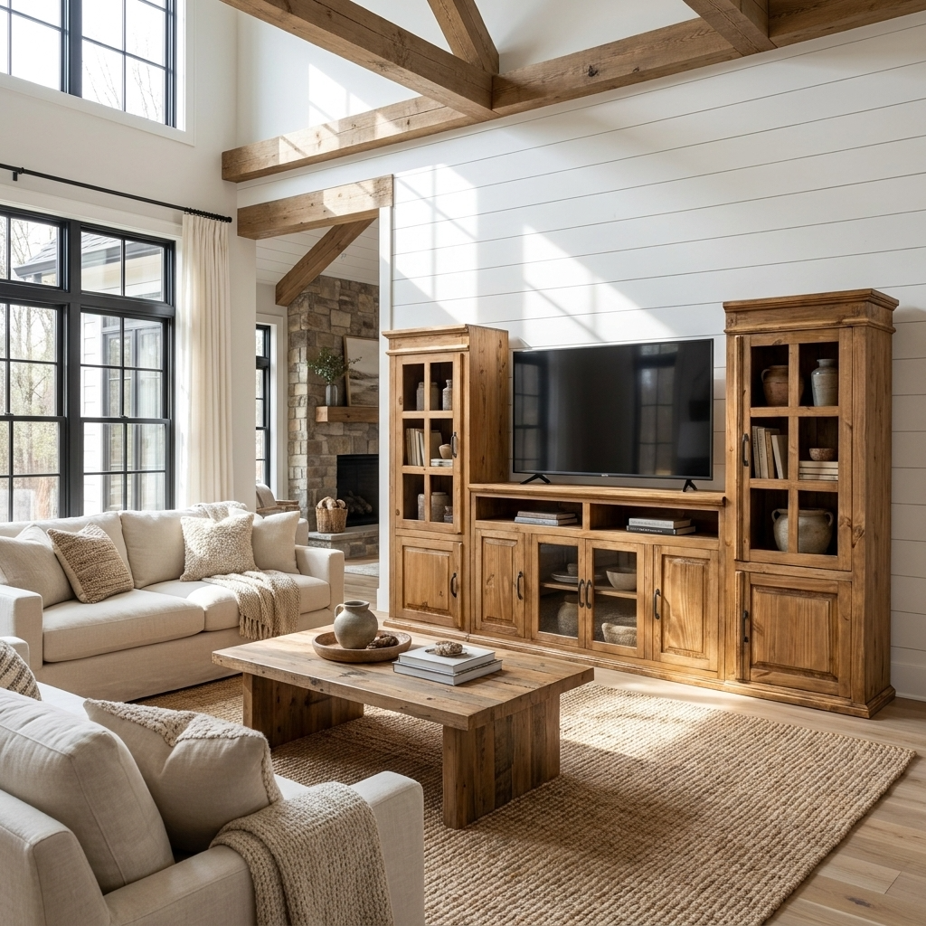 Santa Rita Rustic Entertainment Center