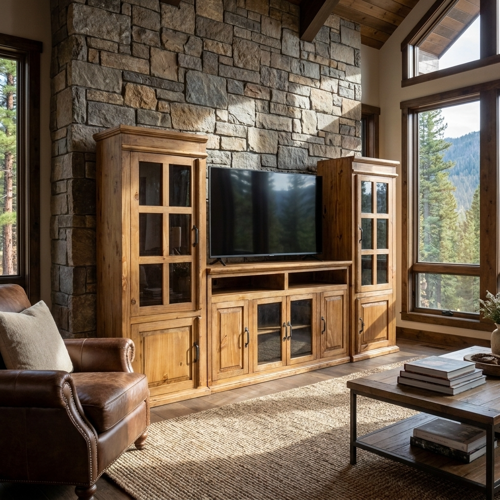 Santa Rita Rustic Entertainment Center