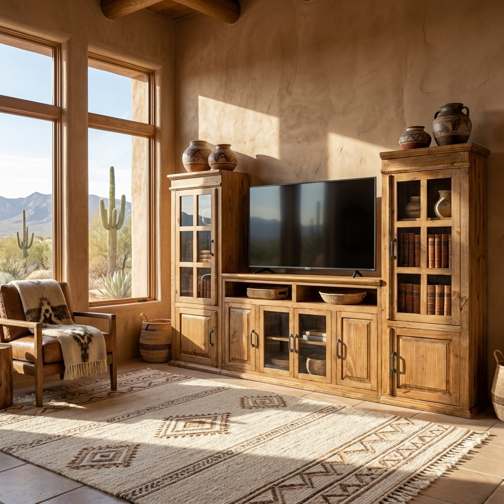Santa Rita Rustic Entertainment Center