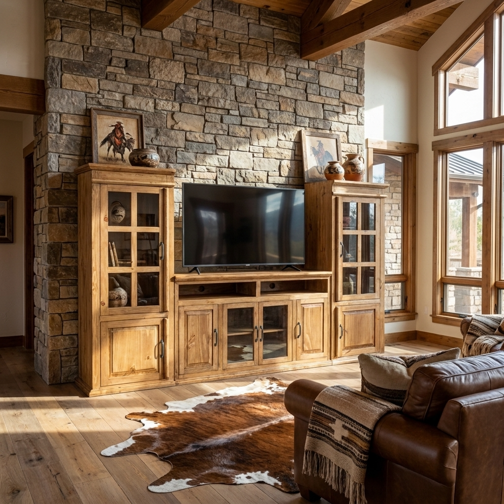 Santa Rita Rustic Entertainment Center