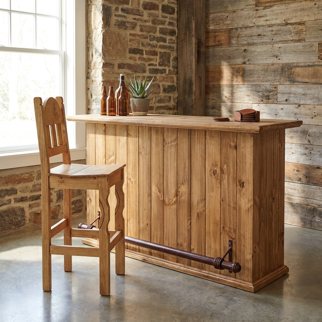 Texas Rustic Bar Stool 30"