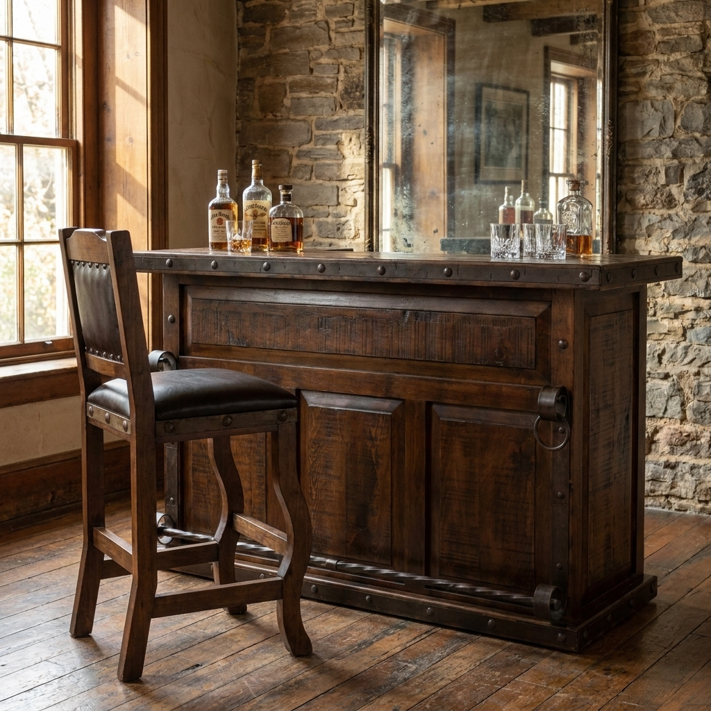 Gran Hacienda Herradura Rustic Bar Stool 30"