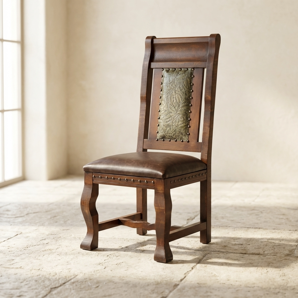 Gran Hacienda Chair with Tooled Leather