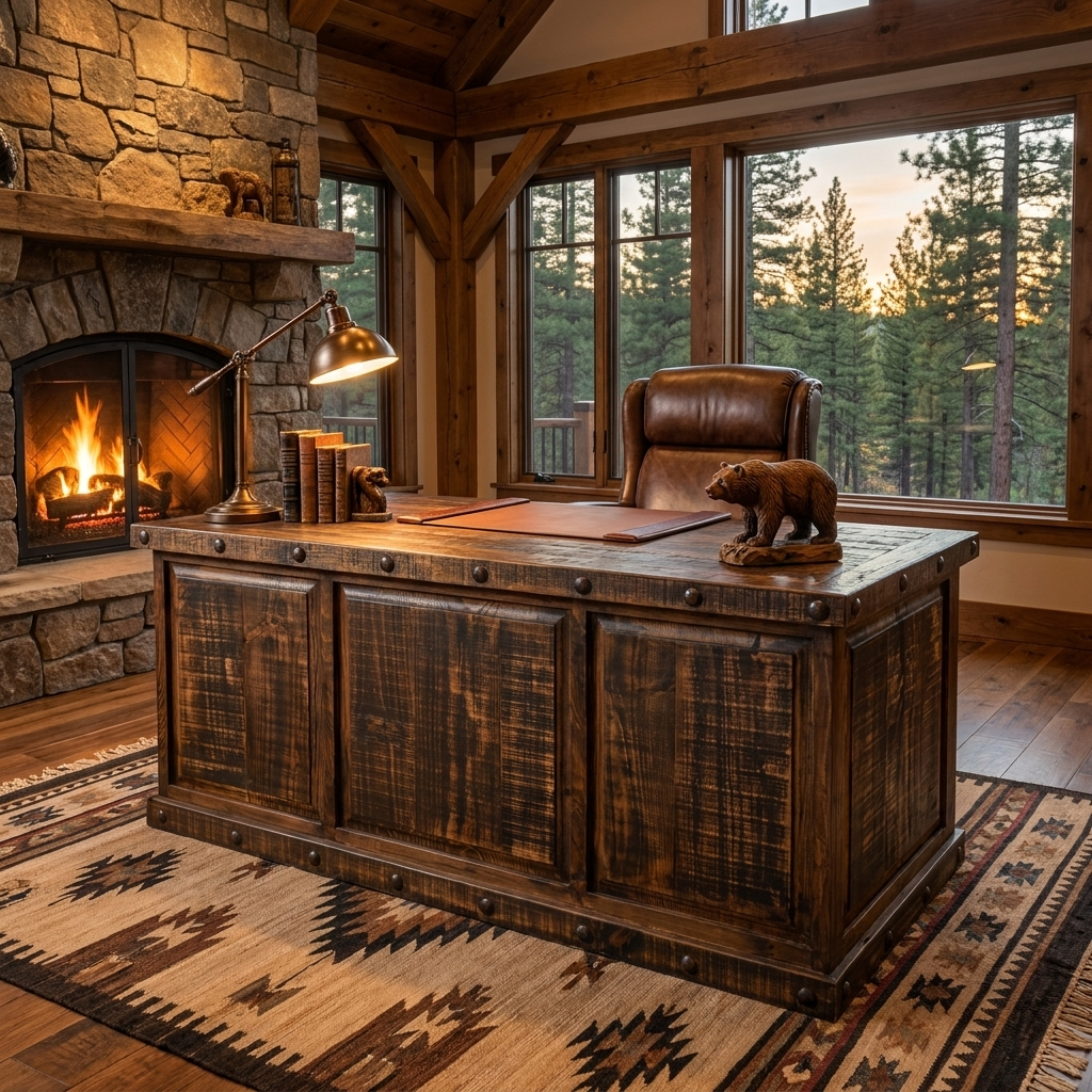 Oasis Executive Rustic Desk