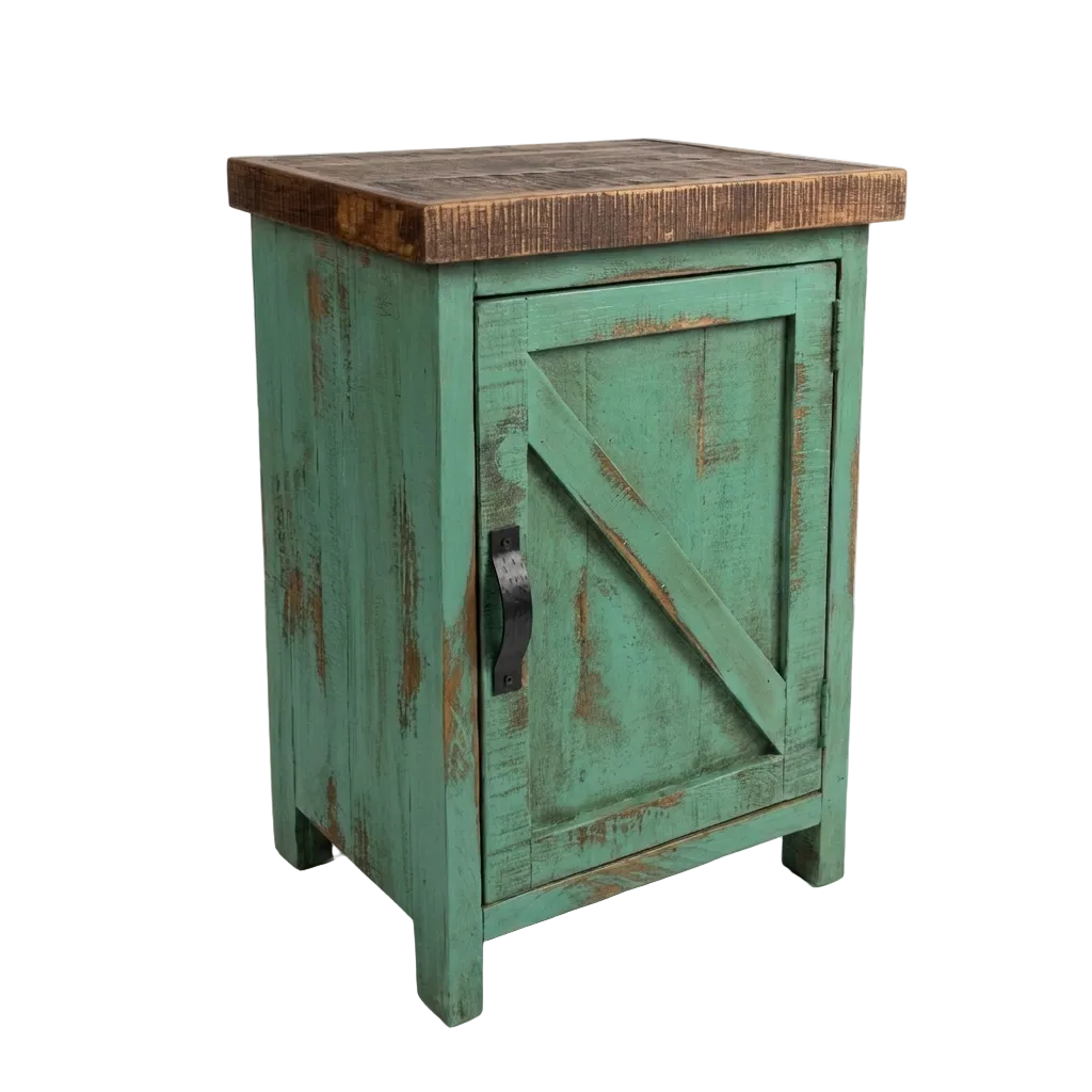 Rancho Nightstand Oldie Turquoise