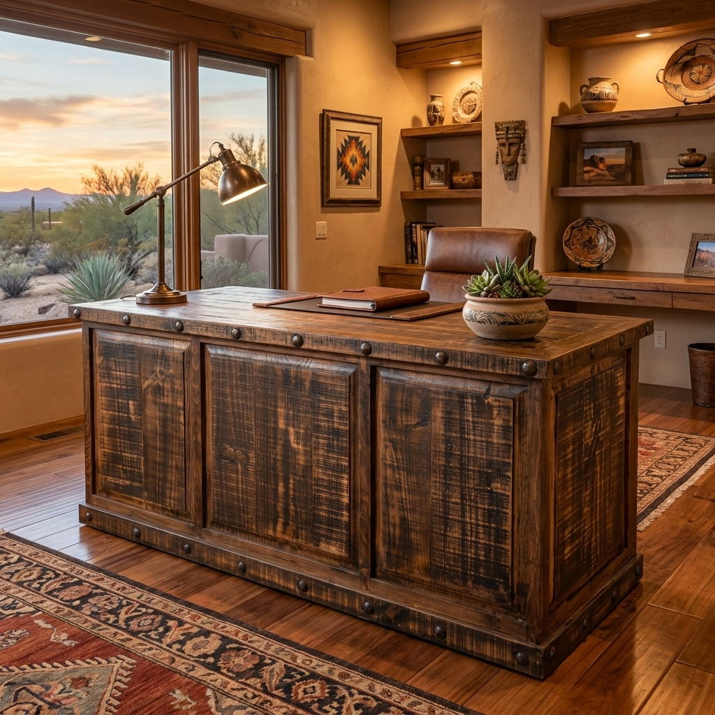 Oasis Executive Rustic Desk