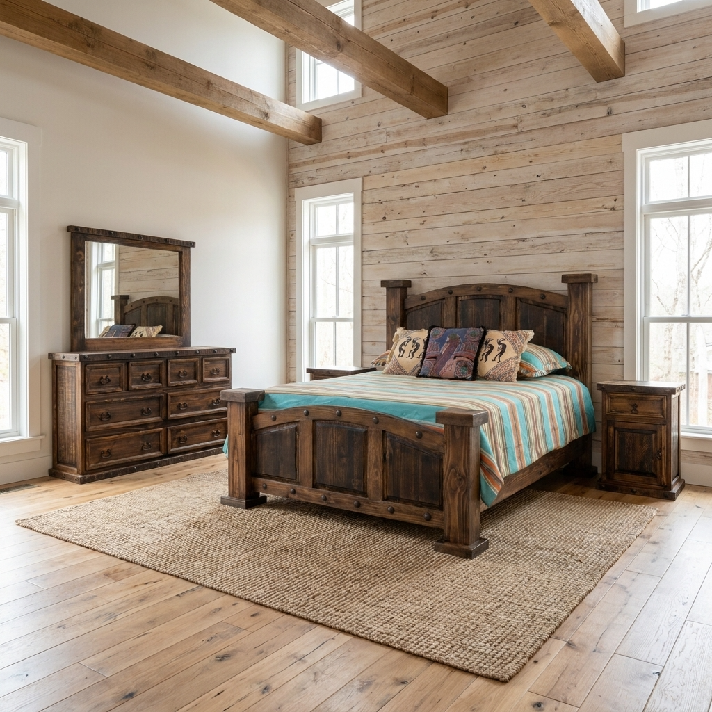 Mansion Rustic Bedroom Set