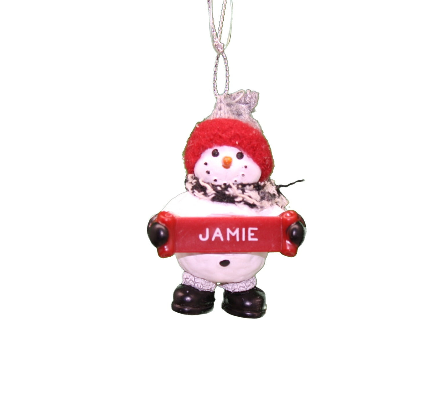Cozy Snowman Ornament (Letters G - R) -