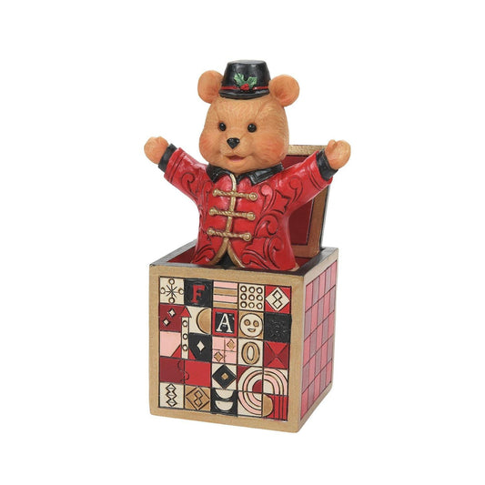 FAO Schwartz Jack-in-the-Box Teddy Bear