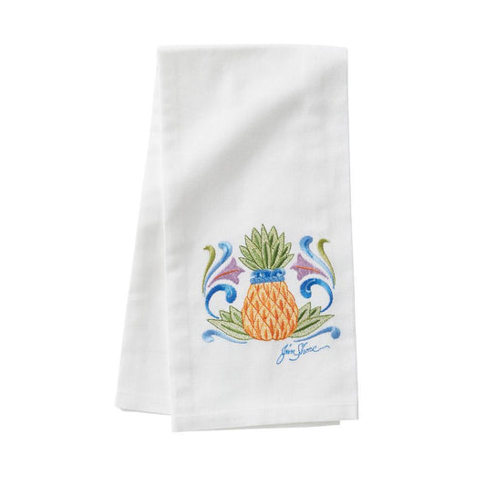 Embroidered Tea Towel - Pineapple