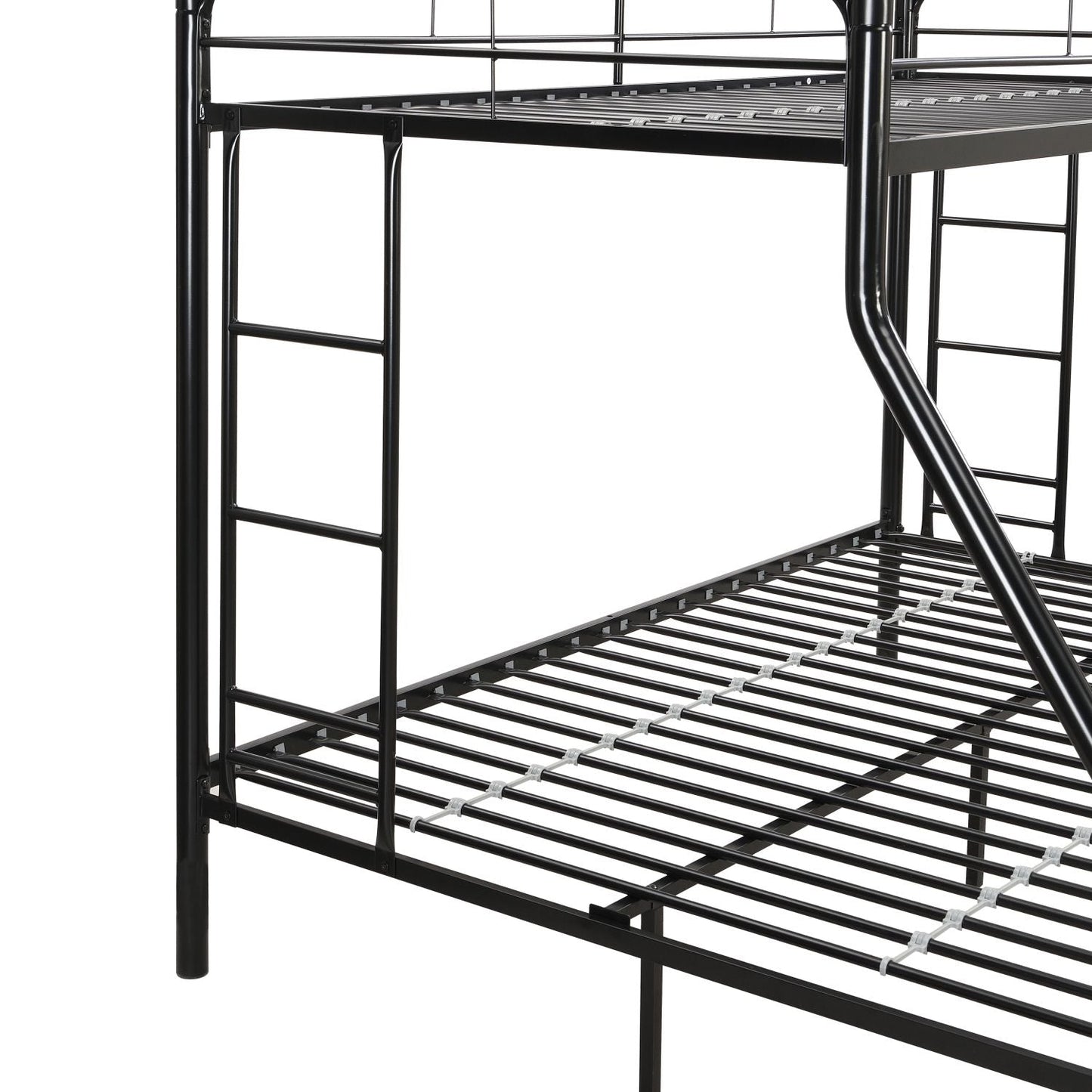 Twin Over FULL Metal Bunk Bed ,  No Box Spring Needed,  Large Under Bed Storage,  Easy Assemble