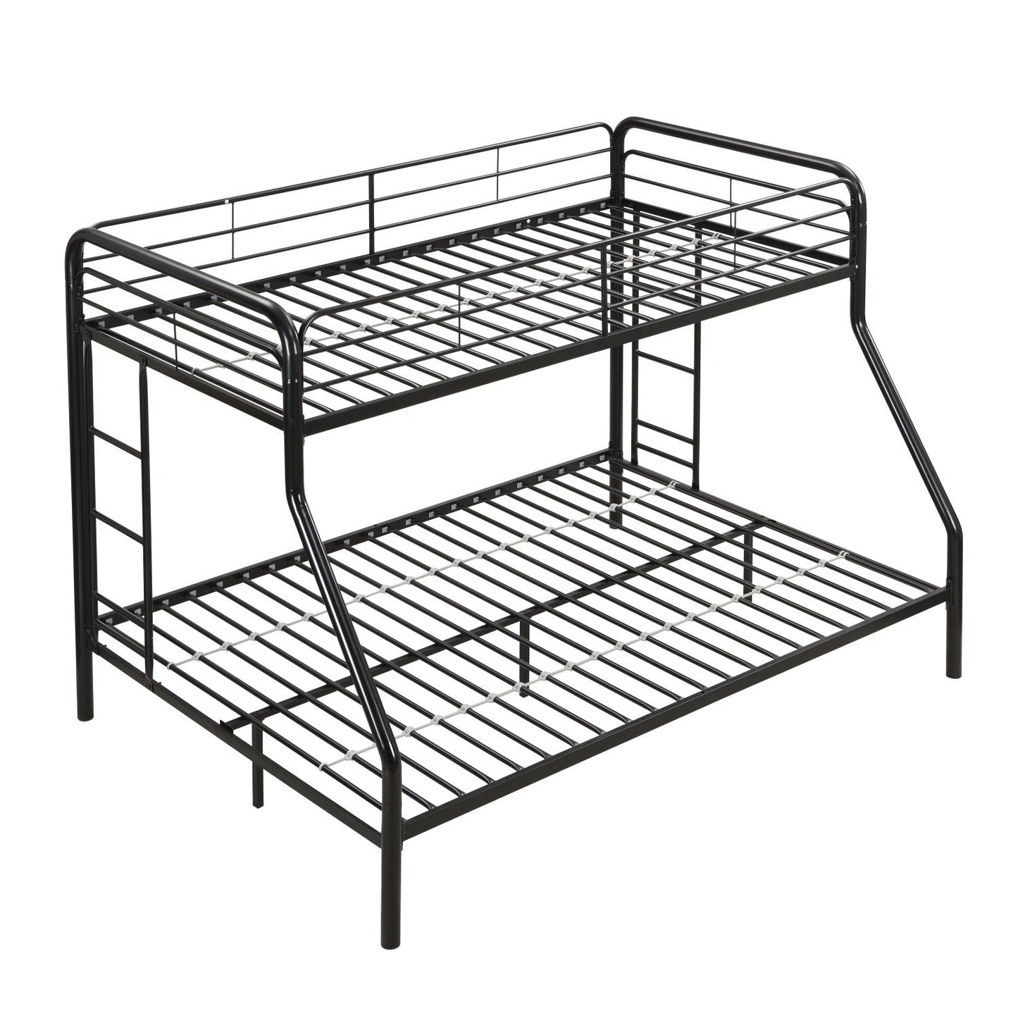 Twin Over FULL Metal Bunk Bed ,  No Box Spring Needed,  Large Under Bed Storage,  Easy Assemble