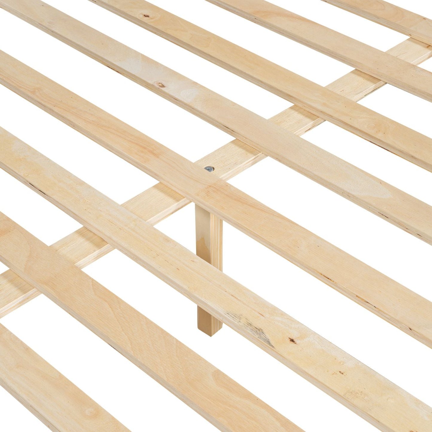 Shared Room Solution Twin XL Over Queen Wood Bunk Bed with Ladder, White | Just Better Bunk Beds
