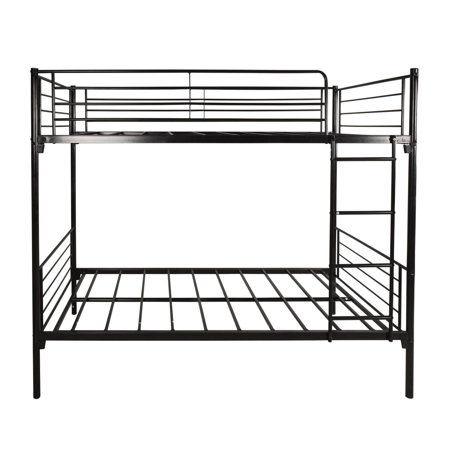Twin over Twin Bunk Bed,  Metal Frame with Ladder